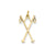 Ski Poles Charm in 14k Gold