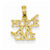 14k Gold Hole in One w/Golf Club Pendant, Pendants for Necklace
