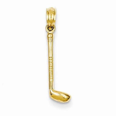 14k Gold Golf Club Pendant, Pendants for Necklace