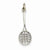 14k White Gold Racquet Charm hide-image