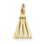 14k Gold Badminton Birdie Charm hide-image