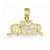 14k Gold I Heart Soccer Pendant, Pendants for Necklace