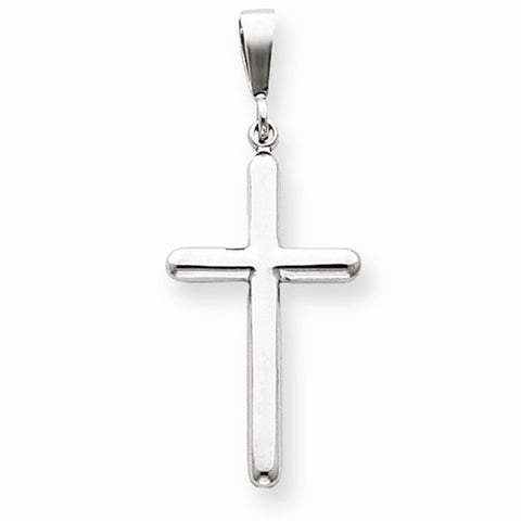 14k White Gold Cross Pendant, Delightful Pendants for Necklace