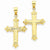 14k Gold Reversible Diamond-cut Cross pendant, Gorgeous Pendants for Necklace