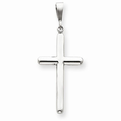 14k White Gold Cross Pendant, Pendants for Necklace