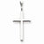 14k White Gold Cross Pendant, Alluring Pendants for Necklace