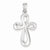 14k White Gold Cross Pendant, Dazzling Pendants for Necklace