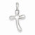 14k White Gold Freeform Cross Pendant, Pendants for Necklace