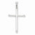14k White Gold Hollow Cross pendant, Gorgeous Pendants for Necklace