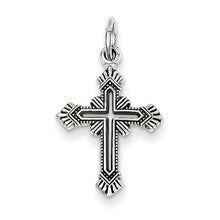 14k White Gold Cross Charm hide-image
