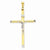 14k Gold Two-tone & Rhodium INRI Crucifix pendant, Appealing Pendants for Necklace