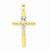 14k Gold Two-tone INRI Crucifix Pendant, Adorable Pendants for Necklace