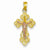 14k Gold Two-tone Crucifix Pendant, Beautiful Pendants for Necklace