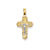Crucifix Charm in 14k Gold Two-tone