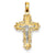14k Gold Two-tone Crucifix Charm hide-image