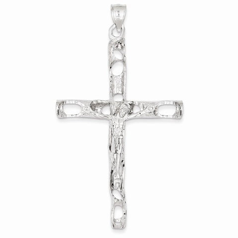 14k White Gold Crucifix pendant, Exquisite Pendants for Necklace