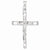 14k White Gold Crucifix pendant, Exquisite Pendants for Necklace