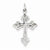 14k White Gold Cross Pendant, Dazzling Pendants for Necklace