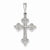 14k White Gold Cross Pendant, Fine Pendants for Necklace