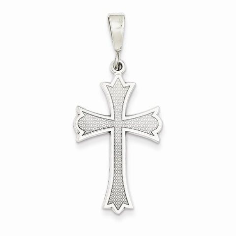 14k White Gold Cross Pendant, Pendants for Necklace