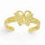 14k Yellow Gold Butterfly Toe Ring