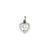 Cross in Heart Charm in 14k White Gold