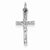 14k White Gold Crucifix pendant, Stylish Pendants for Necklace