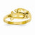 14k Yellow Gold Double Dolphin Ring