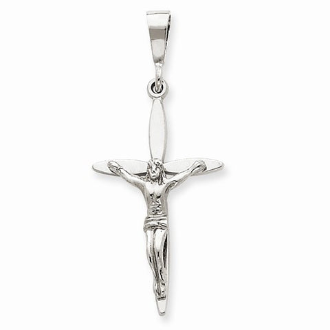 14k White Gold Passion Crucifix Pendant, Pendants for Necklace