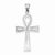 14k White Gold Ankh Cross pendant, Delightful Pendants for Necklace