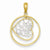 14k Gold & Rhodium Dangling Live Love Laugh Heart Pendant, Pendants for Necklace