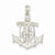 14k White Gold Mariners Cross Pendant, Pendants for Necklace