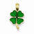14k Gold 4-Leaf Clover Translucent Acrylic pendant, Stylish Pendants for Necklace