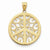 14k Gold Filigree Peace Sign pendant, Appealing Pendants for Necklace