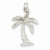 14k White Gold Palm Tree pendant, Beautiful Pendants for Necklace