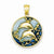 14k Gold Blue Translucent Acrylic Dolphins Pendant, Pendants for Necklace