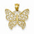 14k Gold Filigree Butterfly Pendant, Pendants for Necklace