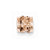 14k Rose Gold Diamond-cut Mini Plumeria Barrel Chain Slide Pendant, Pendants for Necklace