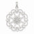 14k White Gold Diamond-cut Starburst Pendant, Pendants for Necklace