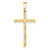 14k Gold Fancy Textured Cross Pendant, Pendants for Necklace