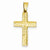 14k Gold Reversible Cross pendant, Charm