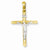 14k Gold Two-tone Hollow Crucifix pendant, Beautiful Pendants for Necklace
