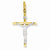 14k Gold Two-tone Crucifix Pendant, Delightful Pendants for Necklace