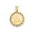 Satin Angel in Bezel Charm in 14k Gold