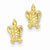 14k Yellow Gold Mini Turtle Post Earrings