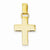 14k Gold Hollow Cross Pendant, Pretty Pendants for Necklace