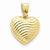 14k Gold Reversible Heart Pendant, Pendants for Necklace