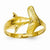 14k Yellow Gold Fan-tailed Dolphin Ring