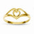 14k Yellow Gold Double Heart Cut-Out Frame Ring