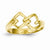 14k Yellow Gold Freeform Knot Ring